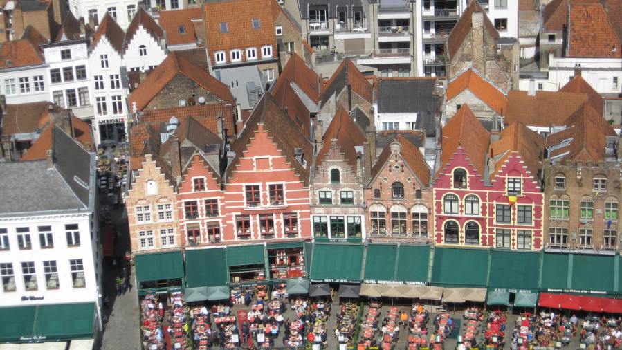 the view of the Markt from the Belfry