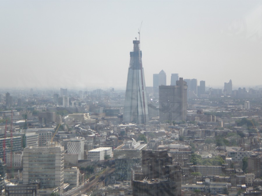 now you can see the Shard being built-2011