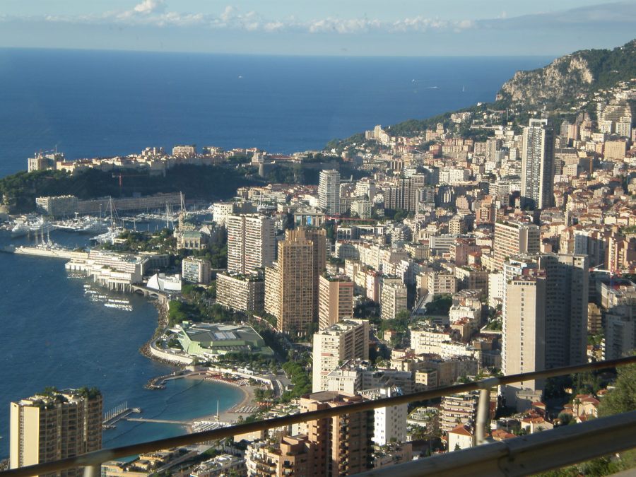 the view of Monaco (if you're coming from Italy)