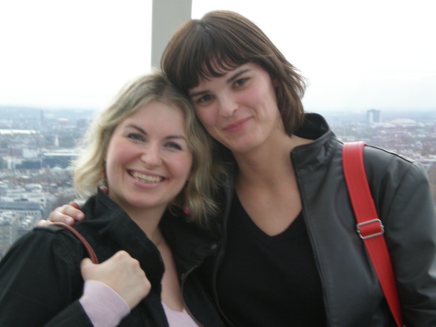 with my best friend on the London Eye-Oct 2008
