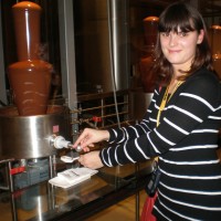 Visiting a chocolate factory