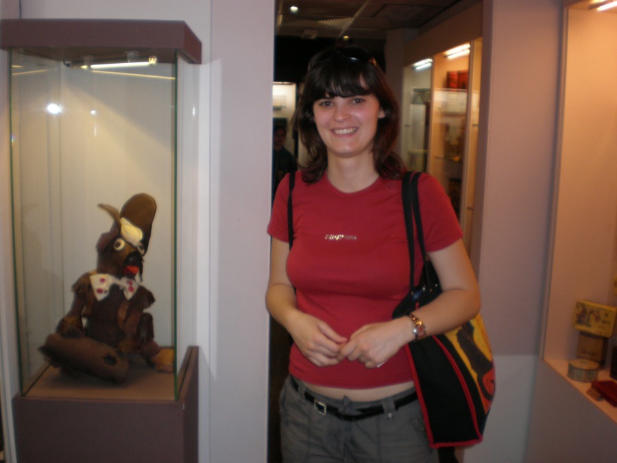 inside Prague's chocolate museum, June 2010