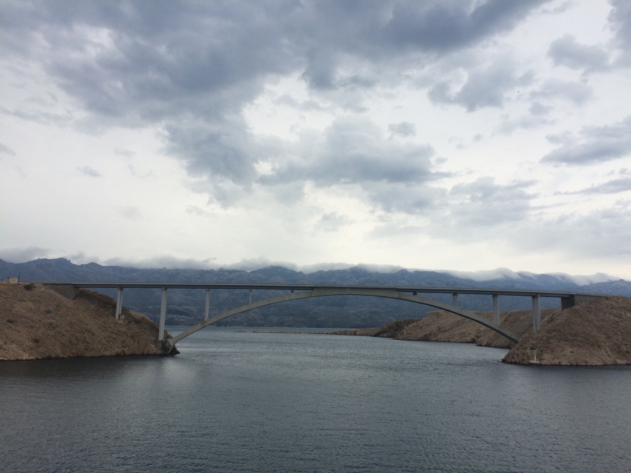 Pag bridge. Croatia