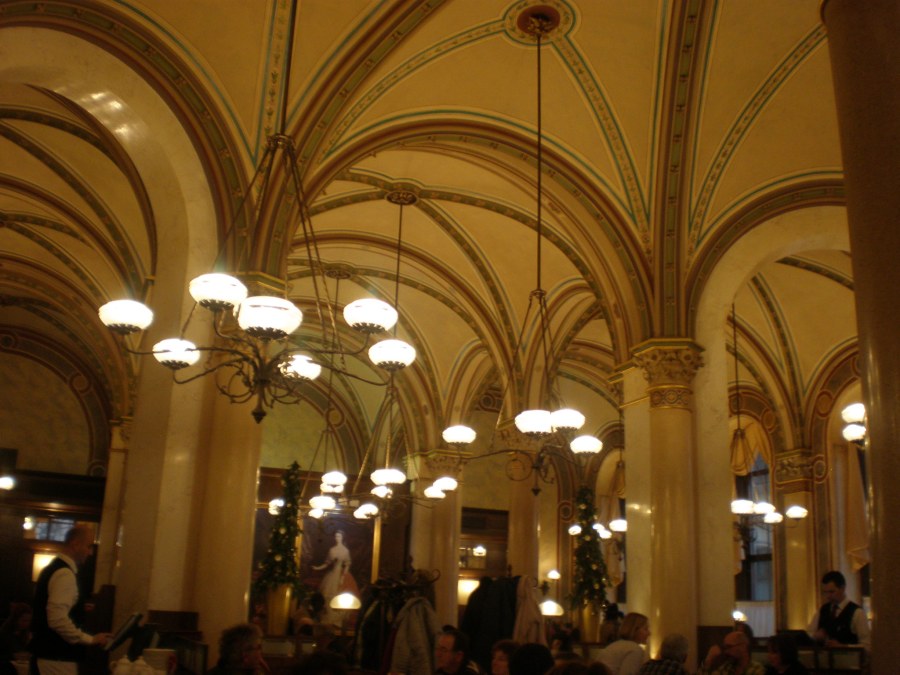 inside Cafe Central, Vienna