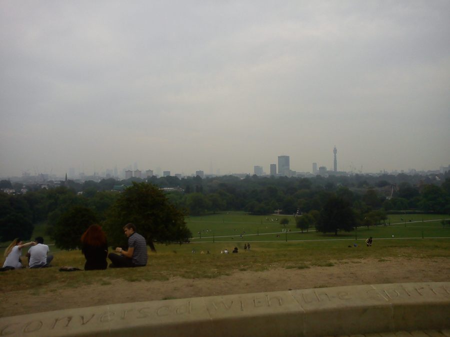 view of London from the Primrose Hill