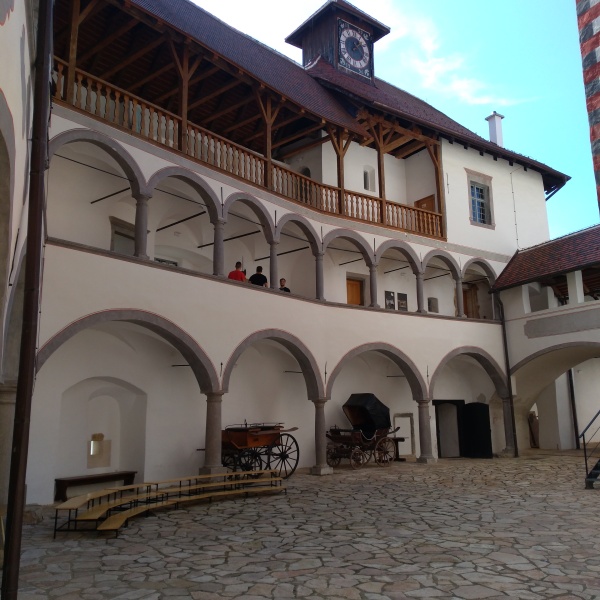 courtyard of Veliki Tabor Castle